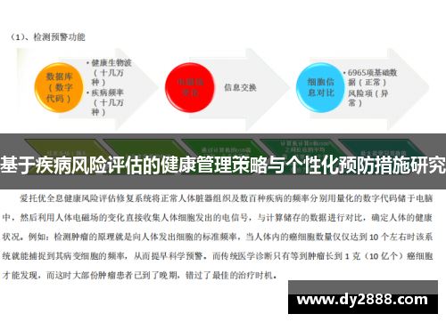 基于疾病风险评估的健康管理策略与个性化预防措施研究